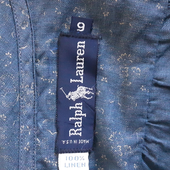 Ralph Lauren Blue Label Linen and Lace Scarf Vintage Prairie Blouse - Picture 6 of 9